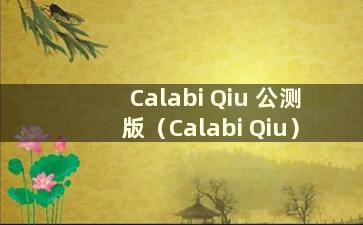 Calabi Qiu 公测版（Calabi Qiu）